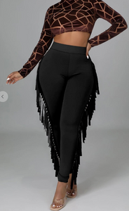 Tassel Fringe Leggings