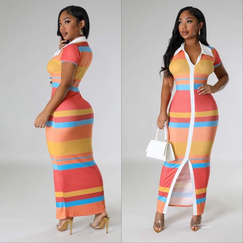 Sunset Stretch Dress