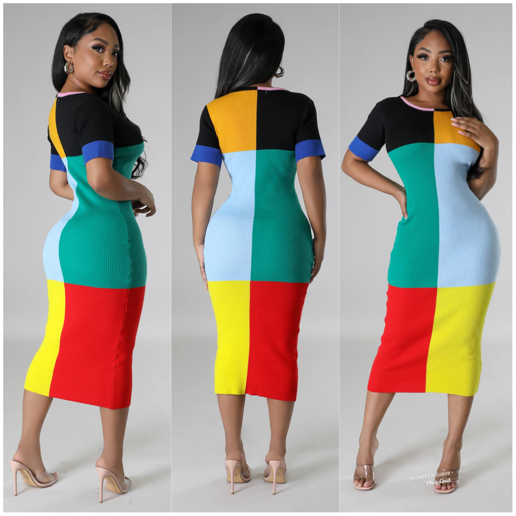 Mix Colors Dress