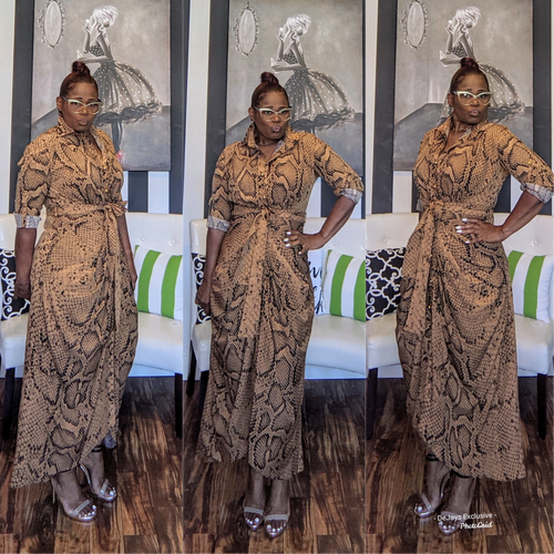 Brown Skin Midi/Maxi Dress