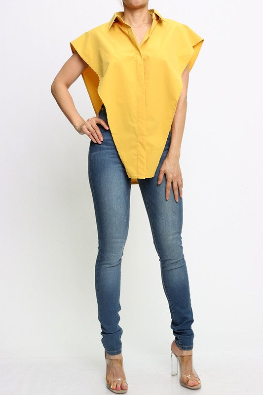 Pullover Mustard Top